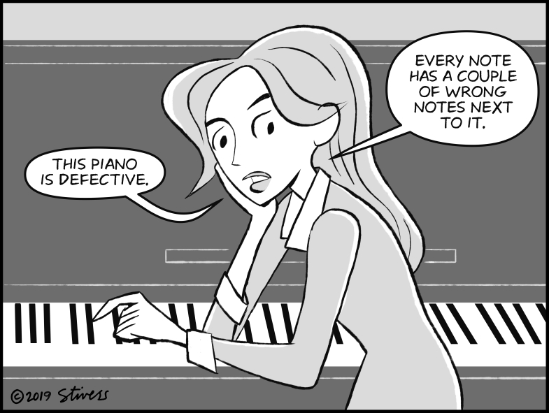 My piano is defective